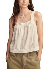 Lucky Brand Hemp Lace Cami Top