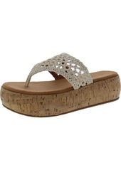Lucky Brand Jaslene Womens Macrame Thong Slide Sandals
