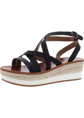 Lucky Brand Jasmei Womens Leather Espadrille Wedge Sandals