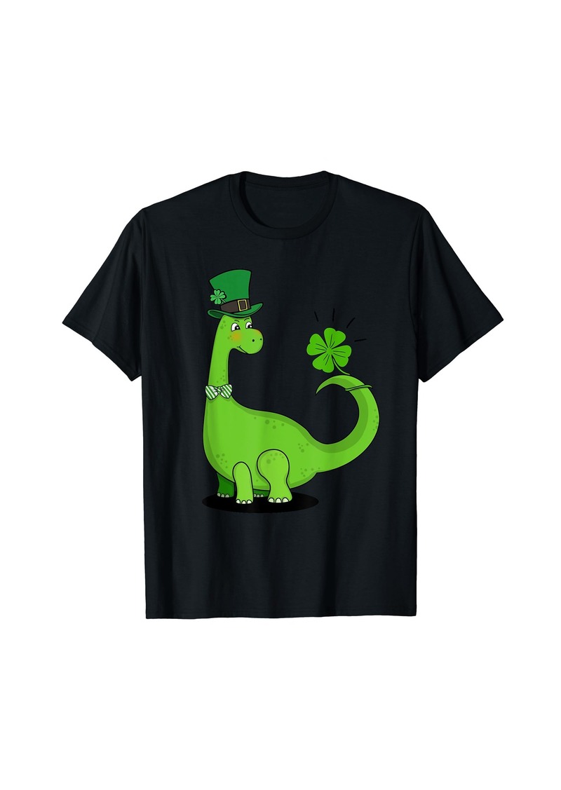 Lucky Brand Kid's Dinosaur Shamrock St Patrick's Day T-shirt