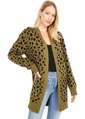 Lucky Brand Leopard Mid Length Cardigan