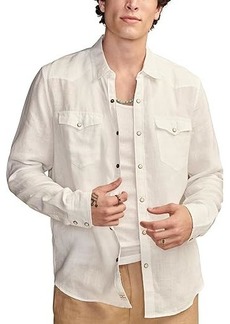 Lucky Brand Linen Western Long Sleeve Shirt