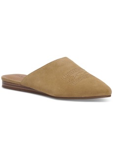 Lucky Brand LK Belky Womens Suede Embroidered Mules