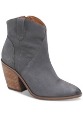 Lucky Brand Loxona Womens Leather Side Zip Ankle Boots