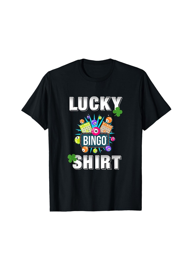 Lucky Brand Lucky Bingo Gambling Fun Bingo Lover T-Shirt Dk T-Shirt