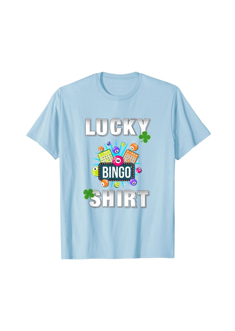 Lucky Brand Lucky Bingo Gambling Fun Bingo Lover Lt T-Shirt