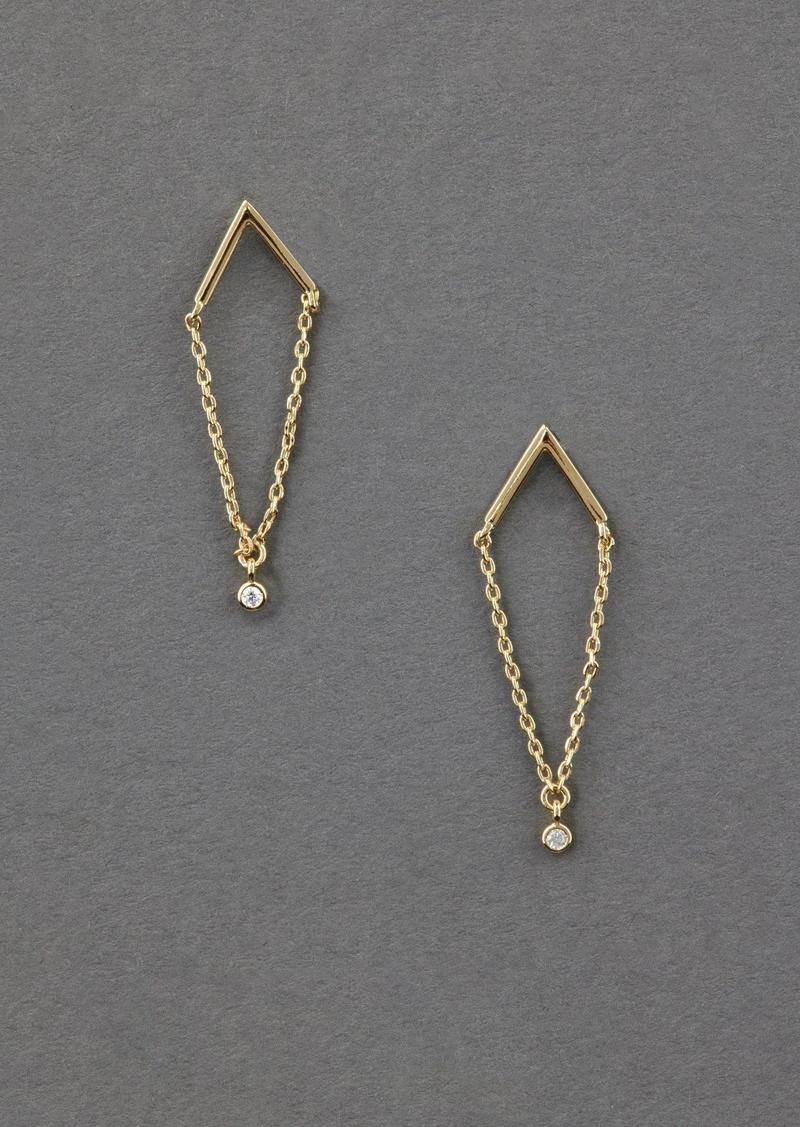 Lucky Brand 14K Gold Plated Chain Stud Earring