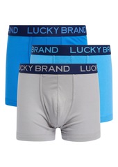 Lucky Brand 3-Pack Boxer Briefs in Alloy/Super Sonic/Azure Blue at Nordstrom Rack