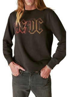 Lucky Brand AC/DC Oversize Crewneck Sweatshirt