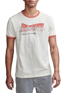 Lucky Brand Budweiser Logo Cotton Graphic T-Shirt
