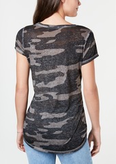 Lucky Brand Camo-Print T-Shirt - Green Multi