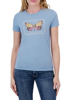Lucky Brand Choose Happiness Graphic T-Shirt in Mountain Sky at Nordstrom Rack