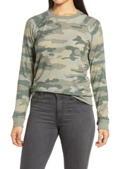 Lucky Brand Cloud Crewneck Pullover in Green Multi at Nordstrom