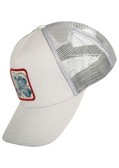 Lucky Brand Clover Patch Trucker Hat - Light Gray