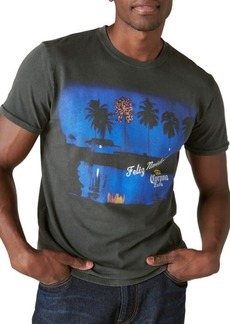 Lucky Brand Corona Palms Graphic T-Shirt