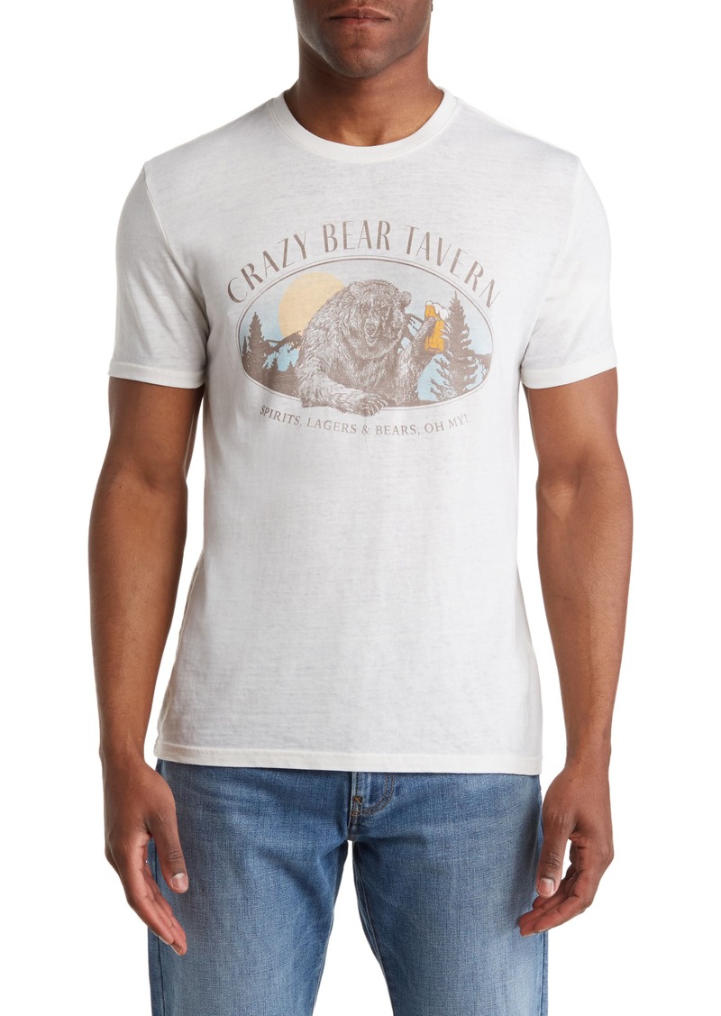 Lucky Brand Crazy Bear Tavern Graphic Tee in Ethereal White at Nordstrom Rack