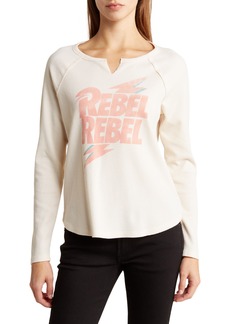 Lucky Brand David Bowie Rebel Rebel Waffle T-Shirt in Mother Of Pearl at Nordstrom Rack