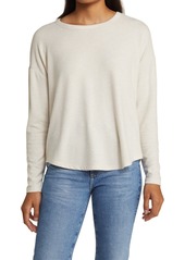 Lucky Brand Dropped Shoulders Cloud Jersey Top in Straw Heather at Nordstrom Rack