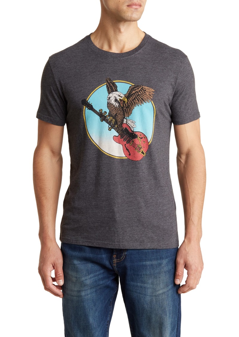 Lucky Brand Eagle Guitar Graphic T-Shirt in Charcoal Heather at Nordstrom Rack