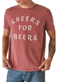 Lucky Brand Embroidered Cheers T-Shirt