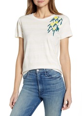 Lucky Brand Embroidered Lemon Cotton T-Shirt