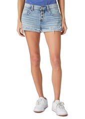 Lucky Brand Exposed Button Mid Rise Cutoff Denim Boyfriend Shorts in Anchors Away at Nordstrom Rack
