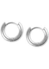 "Lucky Brand Extra Small Silver-Tone Mini Hoop Earrings 2/5"" - Silver"