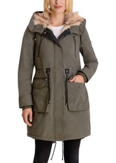 Lucky Brand Faux-Fur Trim Hooded Anorak