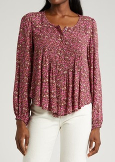 Lucky Brand Floral Long Sleeve Top