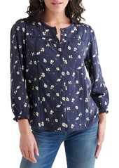 Lucky Brand Floral Print Button-Up Blouse