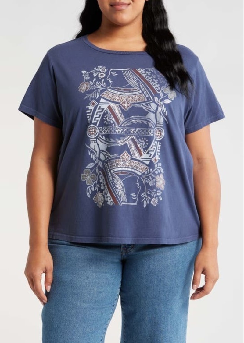 Lucky Brand Floral Queen Cotton Graphic T-Shirt