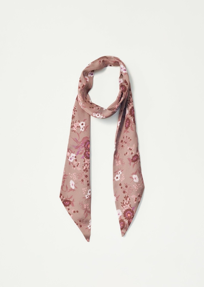 Lucky Brand Floral Silky Skinny Scarf