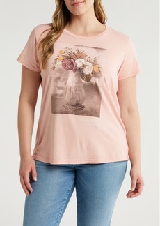 Lucky Brand Floral Vase Graphic T-Shirt