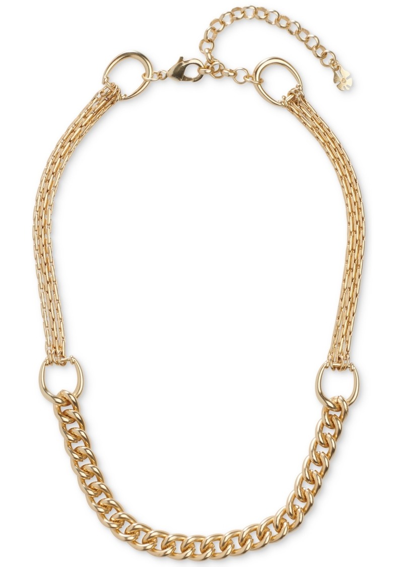 "Lucky Brand Gold-Tone Chunky Chain Necklace, 15-1/2"" + 3"" extender - Gold"