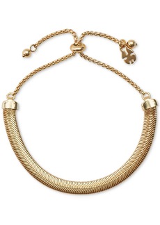 Lucky Brand Gold-Tone Herringbone Bracelet - Gold