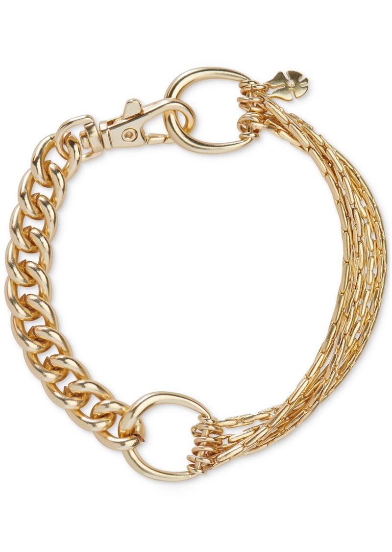 Lucky Brand Gold-Tone Multi Chain Link Bracelet - Gold