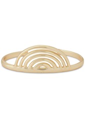 Lucky Brand Gold-Tone Openwork Half Circle Cuff Bracelet - Gold