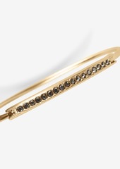 Lucky Brand Gold-Tone Pave Bar Bangle Bracelet