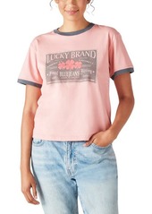 Lucky Brand Holding Shape Cotton Graphic Tee in Rosette at Nordstrom