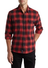 Lucky Brand Humbolt Plaid Workwear Button-Up Shirt in Blue Multi at Nordstrom Rack