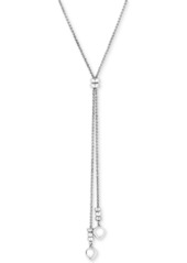 Lucky Brand Imitation Mother-of-Pearl Stone Lariat Necklace