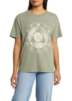 Lucky Brand Infinite Moon Boyfriend Graphic T-Shirt in Seaspray at Nordstrom Rack