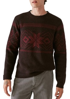 Lucky Brand Intarsia Crewneck Sweater