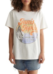 Lucky Brand Janis Joplin Boyfriend Graphic Cotton Tee in Marshmallow at Nordstrom Rack