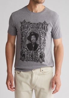 Lucky Brand Jimi Hendrix Poster Graphic T-Shirt in Medium Heather Grey at Nordstrom Rack