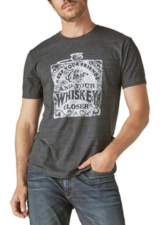Lucky Brand Keep Your Friends Close Whiskey Graphic T-Shirt