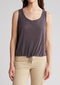 Lucky Brand Knit Drawstring Hem Utility Top in Blackened Pearl at Nordstrom Rack