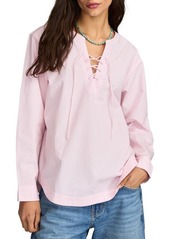 Lucky Brand Lace-Up Oversize Shirt