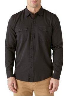 Lucky Brand Lived-In Cotton Blend Button-Up Shirt