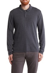 Lucky Brand Long Sleeve Polo in Jet Black at Nordstrom Rack